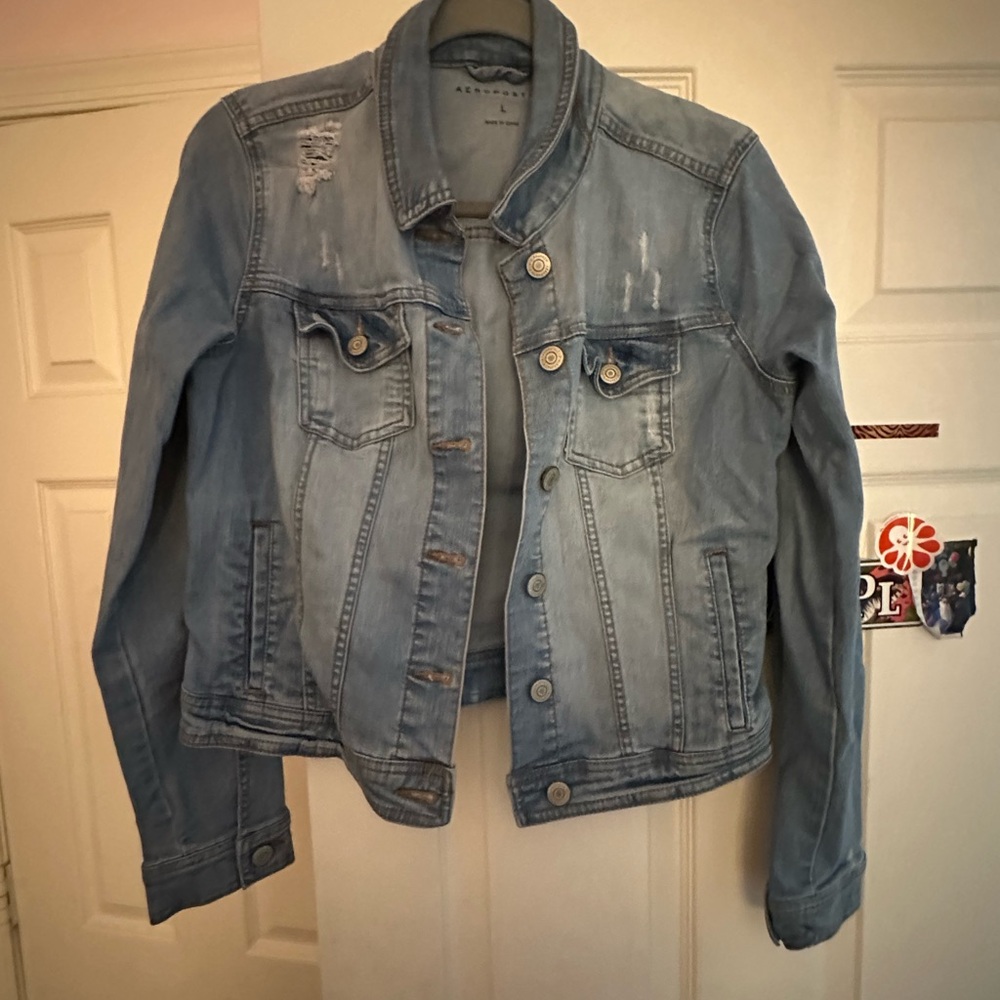 Denim Jacket by [Aeropostale] - Light Blue
